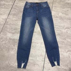 Blue Age Jeans Juniors Size 11 Blue Skinny Stretch Denim Low Rise